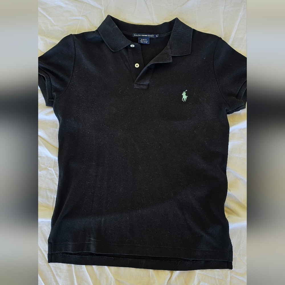 Polo Ralph Lauren Black Polo. Slim Fit.